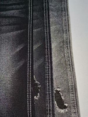 কেনা 11.3oz সুপার নরম ভারী ওজন কটন পলিস্টার কালো / কালো জিন্স জন্য জেএসডি 3250A জিন্স কাপড় online manufacture