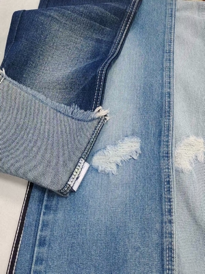 কেনা 10.9oz কটন পলিয়েস্টার রেয়ন ডেনিম ফ্যাব্রিক গাঢ় ইন্ডিগো 12S বয়ফ্রেন্ড জিন্সের জন্য online manufacture