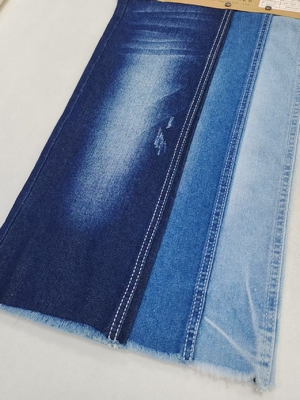 কেনা 9.4oz সুপার নরম দুর্বল প্রসারিত 60%কটন Twill স্টাইল লেডি জিন্স জন্য জিন্স কাপড় online manufacture