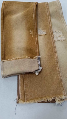 কেনা উচ্চ মানের 11.3oz ডান Twill খাকি 10x7 কোন নমনীয় জিন্স জন্য JSD3022K জিন্স ফ্যাব্রিক online manufacture