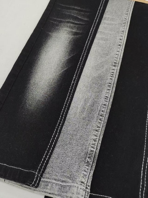 কেনা Twill স্টাইল সুপার-নরম 8.4oz কালো / কালো জিন্স কাপড় 12 * 21/70OE নির্মাণ JSD3055A জিন্স জন্য online manufacture