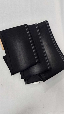 কেনা 12.5oz কালো/কালো, সম্পূর্ণ প্রস্থ 168-170cm, হালকা প্রসারিত স্থিতিস্থাপকতা উভয় বুনন ও ওয়ার্পে, ডেনিম কাপড়, ফ্যাশন প্যান্টের জন্য JSD3438-3 online manufacture