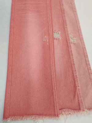 কেনা Factory Sales Woven Pink Color Left Twill Style 10.6oz Denim Fabric With 10*7 Construction  JSD3023P For Jeans online manufacture