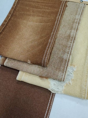 কেনা 14oz Heavy Weight dark khaki Color Twill Style Denim Fabric 7*6 Construction Woven JSD3047F For Jeans online manufacture