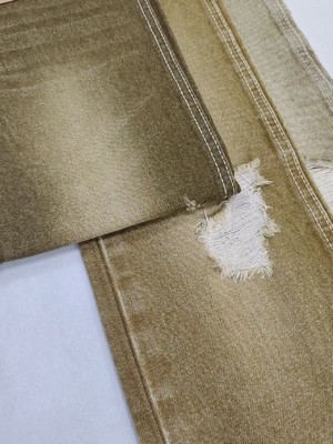 কেনা 14oz heavy weight Light Green Color Twill Style Denim Fabric 7*6 construction Woven JSD3047M For winter jeans online manufacture
