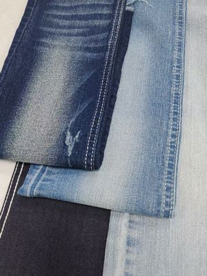 কেনা 12S Denim Fabric 8.5oz Right Twill Woven Low Shrinkage For Ladies Jeans online manufacture
