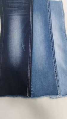 কেনা Soft siro  10.4oz Elastic Dark indigo with full width 158-160cm construction 10+10*16/70/75TR Denim fabric  JSD3405 for jeans online manufacture