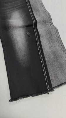 কেনা High elastic Soft Siro 10.5oz Black/Black with full width 158-160cm construction 10+10*16/70/75TR Denim fabric  JSD3405A for jeans online manufacture
