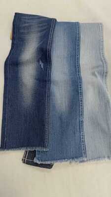 কেনা 8.1 oz  Dark indigo with full width 180cm /12+12*21/40+21/70 Denim fabric JSD3351 for men jeans online manufacture