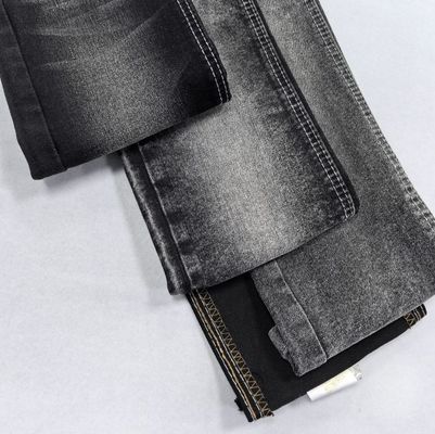কালো রঙ ভাল প্রসারিত 13OZ AW ভারী ওজন Twill ডেনিম কাপড় পুরুষ জিন্স জন্য