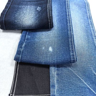 স্টক আইটেম উচ্চ প্রসারিত শৈলী TWILL গাঢ় ইন্ডিগো ডেনিম ফ্যাব্রিক JSD3216 মহিলা জিন্স পোশাকের জন্য
