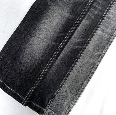 ইয়েন ডাইড Twill কালো কটন Spandex জিন্স কাপড় 11.3oz উচ্চ প্রসারিত