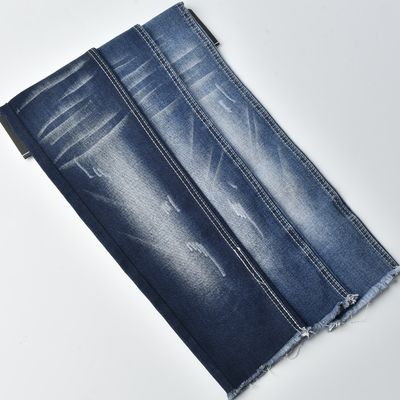 সঙ্কুচিত প্রতিরোধী প্রসারিত ডেনিম কাপড় 10.5oz Woven Twill গার্ন রঙিন