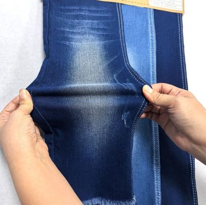 9oz উচ্চ প্রসারিত 70% তুলো 28%পলিস্টার 2% স্প্যান্ডেক্স জিন্স কাপড়ের জন্য উচ্চ প্রসারিত 16 * 200 সুতা সংখ্যা